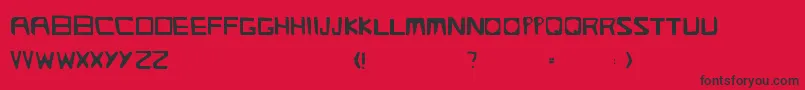 Streetlight Font – Black Fonts on Red Background