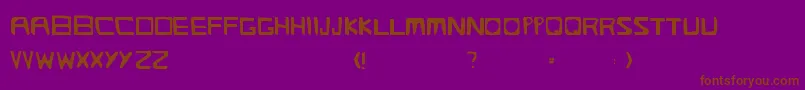 Streetlight Font – Brown Fonts on Purple Background