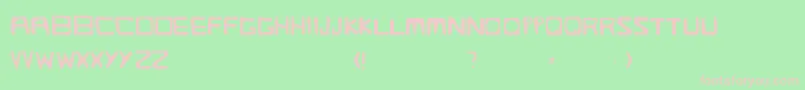 Streetlight Font – Pink Fonts on Green Background