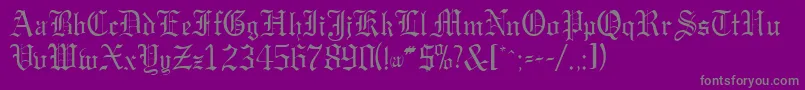 Weitere Informationen zur GargoylesskRegular-Schriftart GargoylesskRegular-Schriftart – Graue Schriften auf violettem Hintergrund