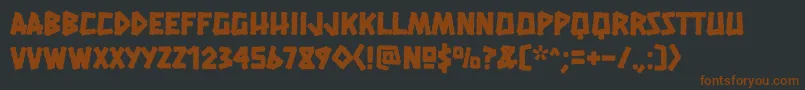 HanaleifillRegular Font – Brown Fonts on Black Background