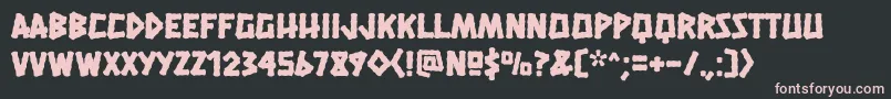 HanaleifillRegular Font – Pink Fonts on Black Background