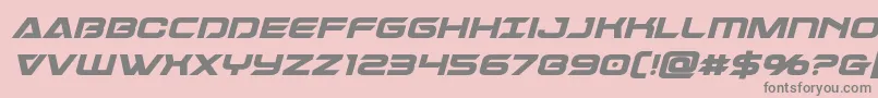 Dameronboldital Font – Gray Fonts on Pink Background
