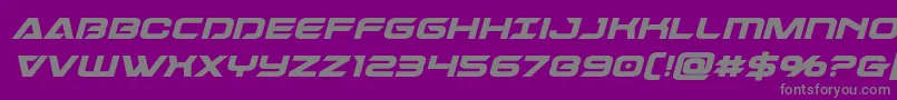 Dameronboldital Font – Gray Fonts on Purple Background