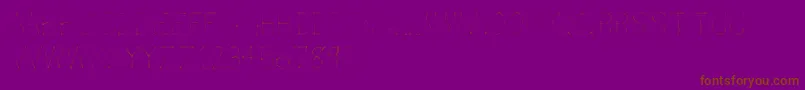 Airbrush-fontti – ruskeat fontit violetilla taustalla