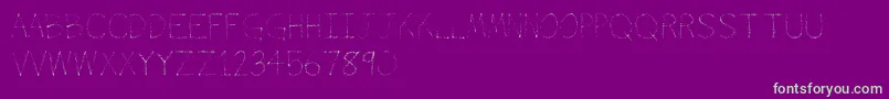 フォントAirbrush – 紫の背景に緑のフォント