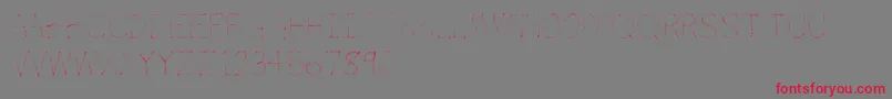 Airbrush Font – Red Fonts on Gray Background