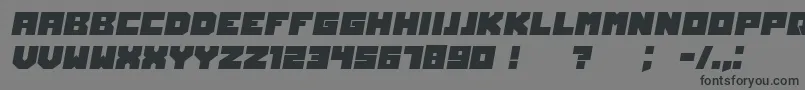OwnersItalic Font – Black Fonts on Gray Background