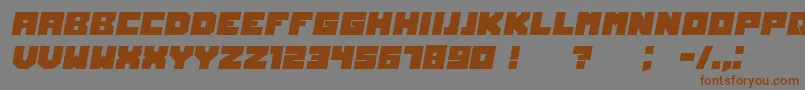 Weitere Informationen zur OwnersItalic-Schriftart OwnersItalic-Schriftart – Braune Schriften auf grauem Hintergrund