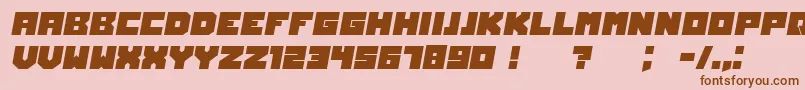 Weitere Informationen zur OwnersItalic-Schriftart OwnersItalic-Schriftart – Braune Schriften auf rosa Hintergrund
