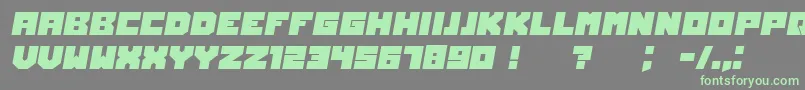 OwnersItalic Font – Green Fonts on Gray Background