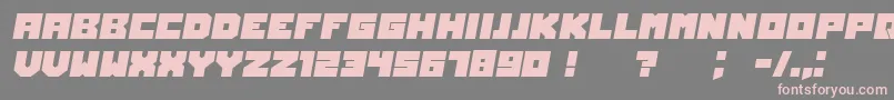 OwnersItalic Font – Pink Fonts on Gray Background