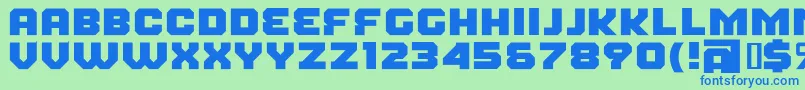 FearFactorBlack Font – Blue Fonts on Green Background