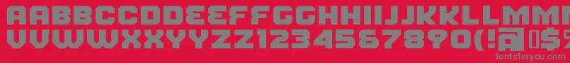 FearFactorBlack Font – Gray Fonts on Red Background