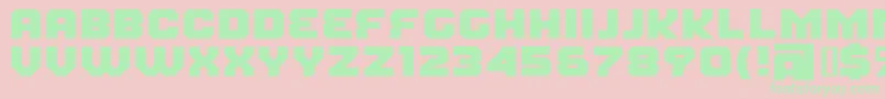 FearFactorBlack Font – Green Fonts on Pink Background