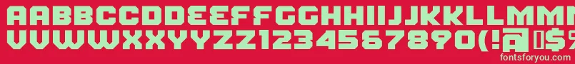 FearFactorBlack Font – Green Fonts on Red Background