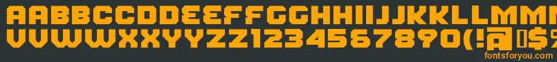 FearFactorBlack Font – Orange Fonts on Black Background