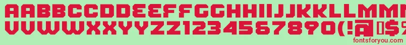 FearFactorBlack Font – Red Fonts on Green Background