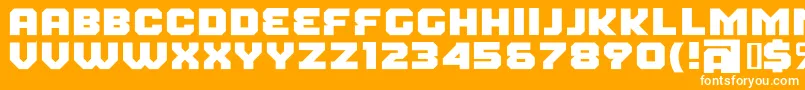 FearFactorBlack Font – White Fonts on Orange Background