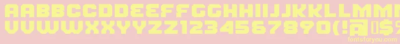 FearFactorBlack Font – Yellow Fonts on Pink Background