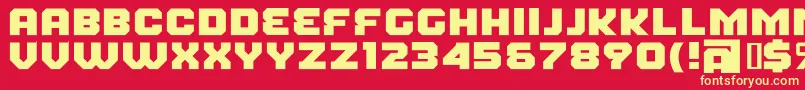 FearFactorBlack Font – Yellow Fonts on Red Background