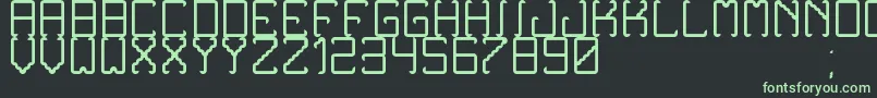 NoxtreyAufTfbLight Font – Green Fonts on Black Background
