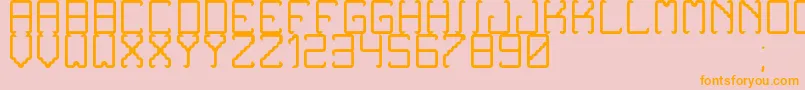 NoxtreyAufTfbLight Font – Orange Fonts on Pink Background