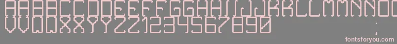Шрифт NoxtreyAufTfbLight – розовые шрифты на сером фоне