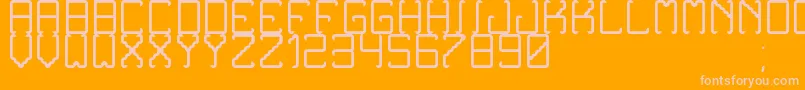 NoxtreyAufTfbLight Font – Pink Fonts on Orange Background