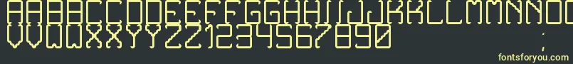 NoxtreyAufTfbLight Font – Yellow Fonts on Black Background