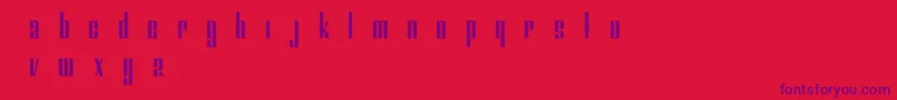 Trajma Font – Purple Fonts on Red Background