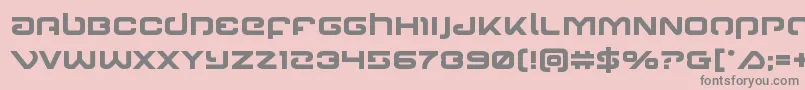 Gunrunnerbold Font – Gray Fonts on Pink Background