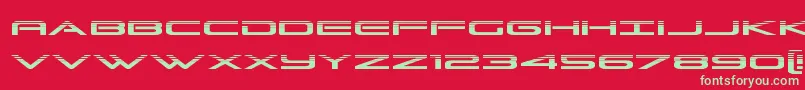 Grandsporthalf Font – Green Fonts on Red Background