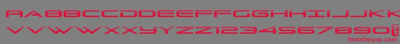 Grandsporthalf Font – Red Fonts on Gray Background