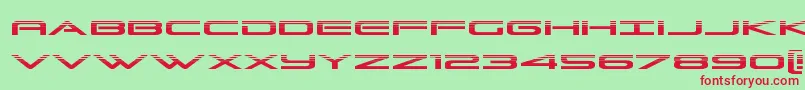 Grandsporthalf Font – Red Fonts on Green Background