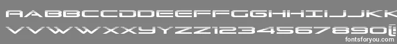 フォントGrandsporthalf – 灰色の背景に白い文字