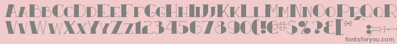 Resavy Font – Gray Fonts on Pink Background