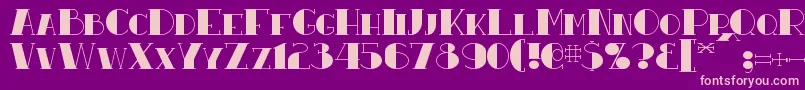 Resavy Font – Pink Fonts on Purple Background