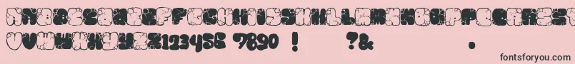 Mawnsrock1 Font – Black Fonts on Pink Background