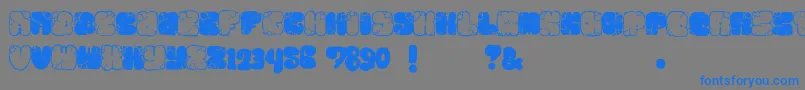 Mawnsrock1 Font – Blue Fonts on Gray Background