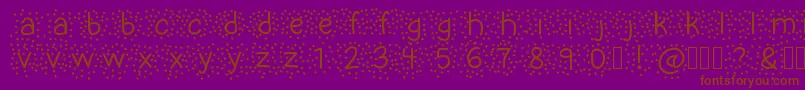 UncleSalsa Font – Brown Fonts on Purple Background