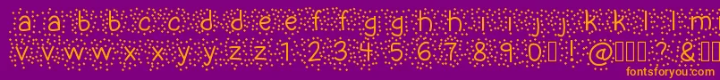 UncleSalsa Font – Orange Fonts on Purple Background