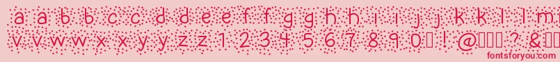 UncleSalsa Font – Red Fonts on Pink Background