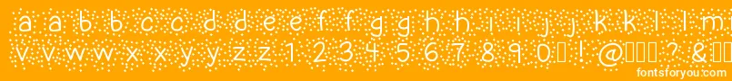 UncleSalsa Font – White Fonts on Orange Background