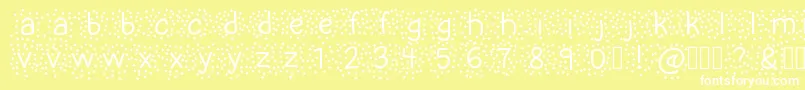 UncleSalsa Font – White Fonts on Yellow Background