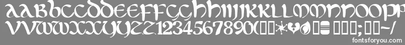 Eltic-Schriftart – Weiße Schriften auf grauem Hintergrund