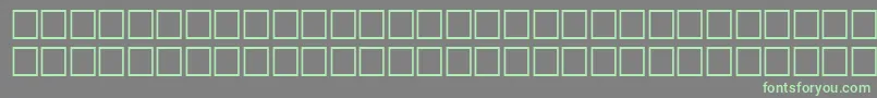 fuente ThalesRegular – Fuentes Verdes Sobre Fondo Gris