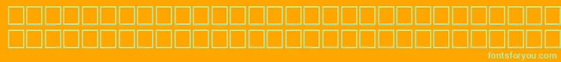 fuente ThalesRegular – Fuentes Verdes Sobre Fondo Naranja