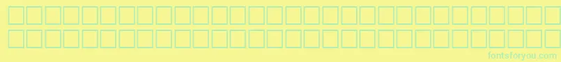 Шрифт ThalesRegular – зелёные шрифты на жёлтом фоне