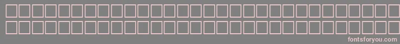 ThalesRegular-Schriftart – Rosa Schriften auf grauem Hintergrund